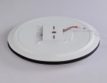 Потолочный светодиодный светильник с Wi-Fi Яндекс Алисой/Tuya/Smart Home/Alexa FZ2006 BK черный IP54 30W 3000K-6500K+RGB D450*60 (ПДУ ИК)