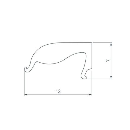 Экран ARH-PLINTUS-2000 Opal (Arlight, Пластик)
