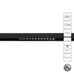 Магнитный трековый светильник Arte Lamp LINEA 0.1-10V A4684PL-1BK, 1хLED