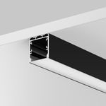 Алюминиевый профиль накладной-подвесной 35x35 (Черный, 2 м), ALM-3535BT-B-2M 633003