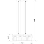 Подвесной светильник Arte Lamp DUBLIN A7025SP-4BK, 4хE27