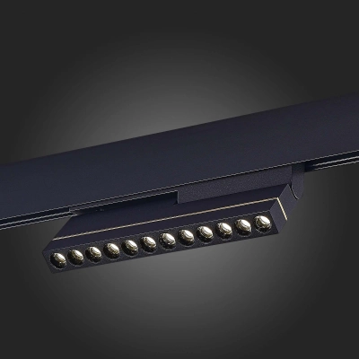 ST805.446.12 Магнитный трековый светильник Черный LED 1*12W 4000K 450Lm Ra>90 36° IP20 L220xW22xH117 48VV