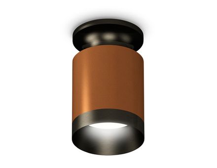 Комплект накладного светильника XS6304111 SCF/PBK кофе песок/черный полированный MR16 GU5.3 (N6902, C6304, N6131)
