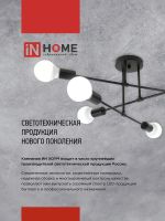 Светильник LOFT SPUTNIK-10E27-BLT 10хE27 потолочн. под лампу; латунь черн. IN HOME 4690612062730