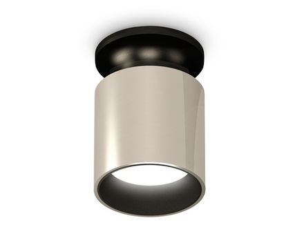 Комплект накладного светильника XS6305061 PSL/PBK/SBK серебро полированное/черный полированный/черный песок MR16 GU5.3 (N6902, C6305, N6111)