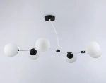 Подвесной светильник TR2552/6 WH/BK белый/черный E27/6 max 60W 1160*600*450