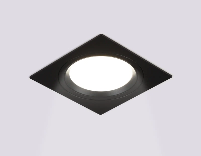 Светильник встраиваемый поворотный точечный TN51917 BK черный GX53 max 12W 115*115*23