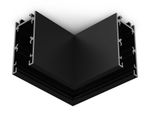 Коннектор угловой для накладного шинопровода Magnetic 48V 10mm GL1961 BK черный 80*80
