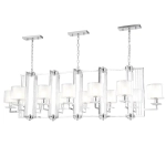 Люстра Crystal Lux NICOLAS SP12 L1600 NICKEL/WHITE 3400/312L