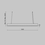 Подвесной светильник Точки / Points 4000К 40Вт, P050PL-L40W4K. TM Maytoni