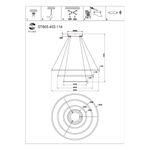 ST605.403.114 Cветильник подвесной  SMART ST-Luce Черный/Белый LED 1*114W 2800-6500K