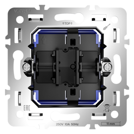 VLS0101M Механизм выключателя одноклавишного 10А, S70. (ТМ Maytoni)