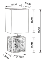 Декоративная настольная лампа Arte Lamp FIORI A4429LT-1BA, 1хE14