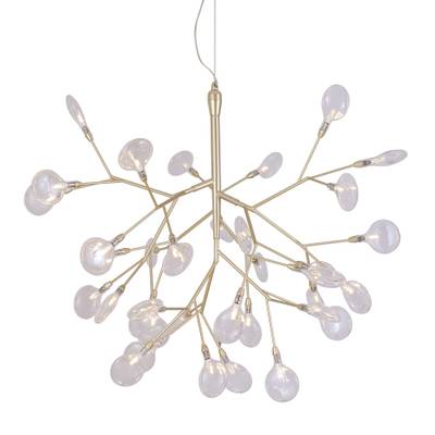Светильник подвесной Crystal Lux EVITA SP36 GOLD/TRANSPARENT 1692/236