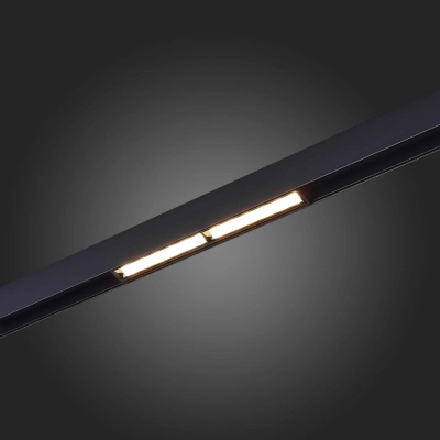 ST804.436.12 Магнитный трековый светильник Черный LED 1*12W 3000K 700Lm Ra>90 120° IP20 L220xW22xH46 48VV