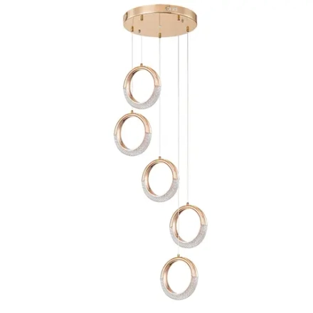 Подвесная люстра ARTE LAMP MONTANA A7777SP-5GO, 1хLED