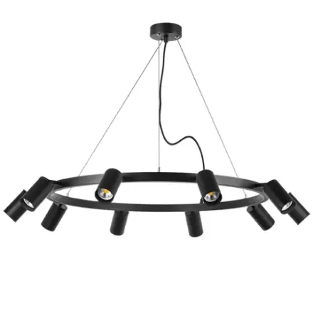 LR020370 Люстра RULLO 10х50W GU10 ЧЕРНЫЙ (571020+214437-10)