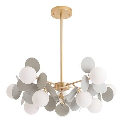 Люстра на штанге Arte Lamp PEACOCK A1369SP-10GY, 10хG9