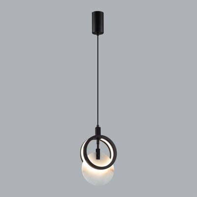 5422/17L HIGHTECH ODL_EX25 105 черный/металл/алебастр Подвес LED 17W 3000K 986Лм MERCURY
