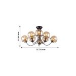 Потолочная люстра Grana 2202-8U. ТМ F-Promo