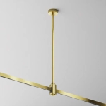 Крепление потолочное Medium 360мм с вводом питания Flarity латунь, TRA158C-BL1-BS. TM Maytoni