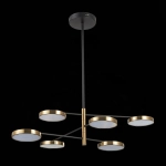 SL1605.413.06 Светильник подвесной ST-Luce Черный/Латунь, Белый LED 6*7,5W 3000K