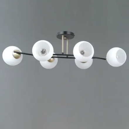 IL0798-6CSQ-25 BK AB TRENTO светильник потолочный ILLUMICO, E14х6