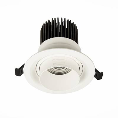 ST701.548.12 Св-к встр. Zoom Белый LED 1*12W 4000K 960Lm Ra90 15°-60° IP20 D115xH95 170-240V