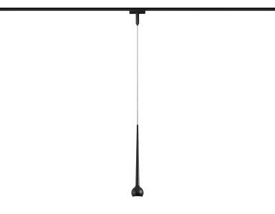 Светильник светодиодный трековый для шинопровода Magnetic Ultra Slim GV1644 BK черный IP20 9W 4200K 48V D75*1500