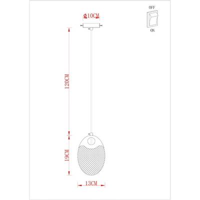 Подвесной светильник Arte Lamp VITORIA A2095SP-1GO, 1хLED