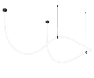 08031K-400,19(3000-6000K) Подвес диммируемый Венди черный L400 d2,2 Led 96w (3000-6000K) с пультом ДУ