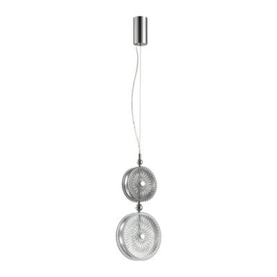 5416/13LA L-VISION ODL_EX23 154 хром/серый/св.серый металл/стекло Подвес LED 13W 4000K CARAMELLA