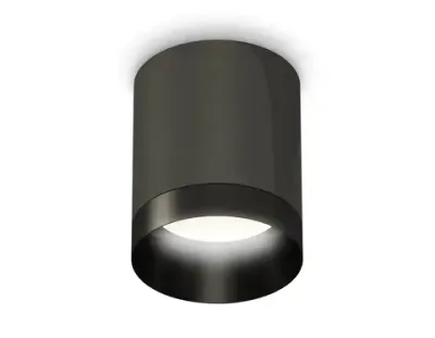 Комплект накладного светильника XS6303002 DCH/PBK черный хром/черный полированный MR16 GU5.3 (C6303, N6131)