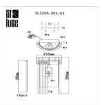 SL1225.201.01 Бра ST-Luce Золотистый/Золотистый, Прозрачный E27 1*60W