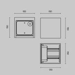 Архитектурная подсветка Fulton 3000К 20Вт IP 54, O572WL-L20GR3K. TM Maytoni