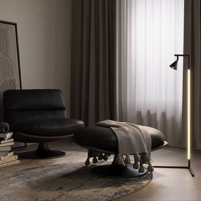 Напольный светильник (торшер) Stripe 3000К 20Вт MOD489FL-L20B3K. TM Maytoni