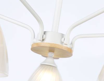 Светильник подвесной TR9567/5 WH/FR белый/белый матовый E27/5 max 40W D620*250
