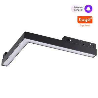 359502 SHINO NT24 149 черный Трековый низковольт. св-к диммир. со сменой цв.температуры, пульт ДУ/Tuya Smart Life IP20 LED 24W 48V 3000-6500K FLUM