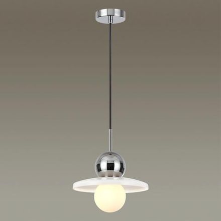 5014/1A MODERN ODL23 295 хром/белый/белый матовый металл/стекло Подвес G9 LED 5W HATTY