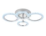 Потолочный светодиодный светильник с пультом FA412/4 CH хром 60W 620*440*120 (ПДУ РАДИО 2.4)