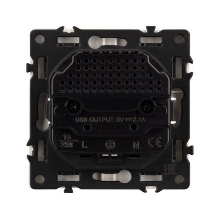 Механизм розетки с USB зарядкой SCT-NOBE-MUAA-SFPL-WH (230V, 16A) (Arlight, -)