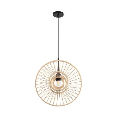 8383/1 ECO LN черный/бежевый, металл/бамбук Подвес E27 40W 220V CHAKRA