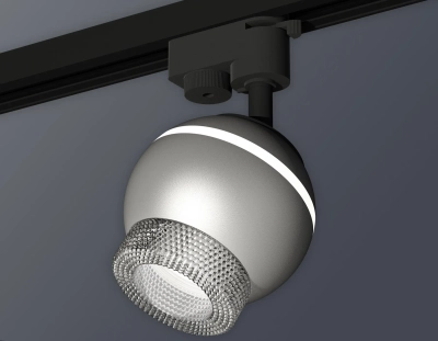 Комплект трекового светильника XT1103040 SSL/CL серебро песок/прозрачный MR16 GU5.3 LED 3W 4200K (A2521, C1103, N7191)