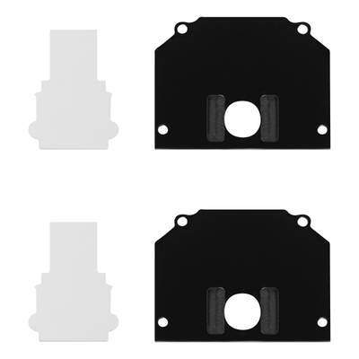 ST047.489.02 Торцевая заглушка (внешняя и внутрення 2+2шт)  ST-Luce Черный