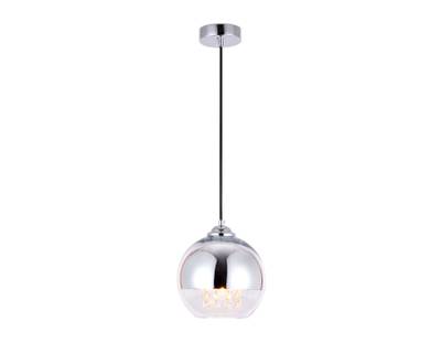 Подвесной светильник со сменной лампой TR3601 CH/CL хром/прозрачный E27 max 40W D200*1000