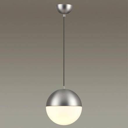 4959/1A PENDANT ODL22 345 мат.никель/металл/белый/стекло Подвес E27 1*40W PINGA