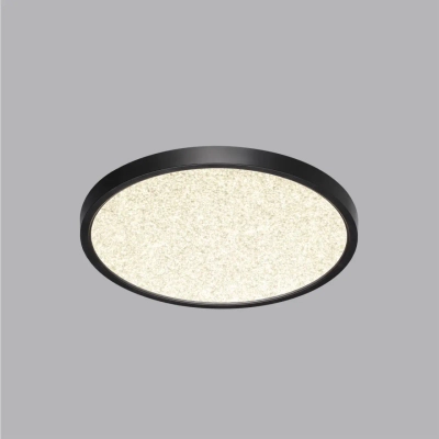7662/24L MITRA LED SN 090 Светильник пластик/белый/черный LED 24Вт 3000/4000K D300 IP40 OMEGA BLACK