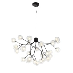 SL376.403.27 Светильник подвесной ST-Luce Черный/Прозрачный, Белый G4 LED 27*2W