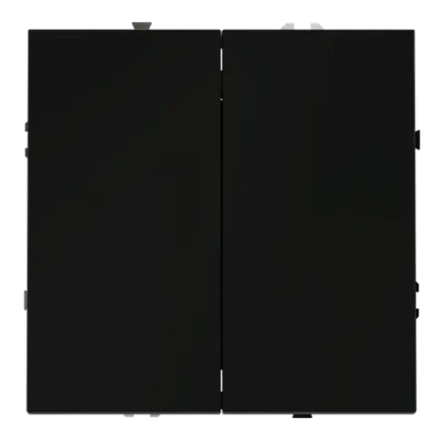 VLS020508 Перекрестный переключатель встраиваемый VOLTUM S70 двухклавишный 10А, (черный матовый). (ТМ Maytoni)