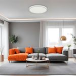 7754/12L MITRA LED SN Светильник пластик/белый LED 12Вт 3000-6500К D170 IP20 CCT/датчик движения NEBULA
